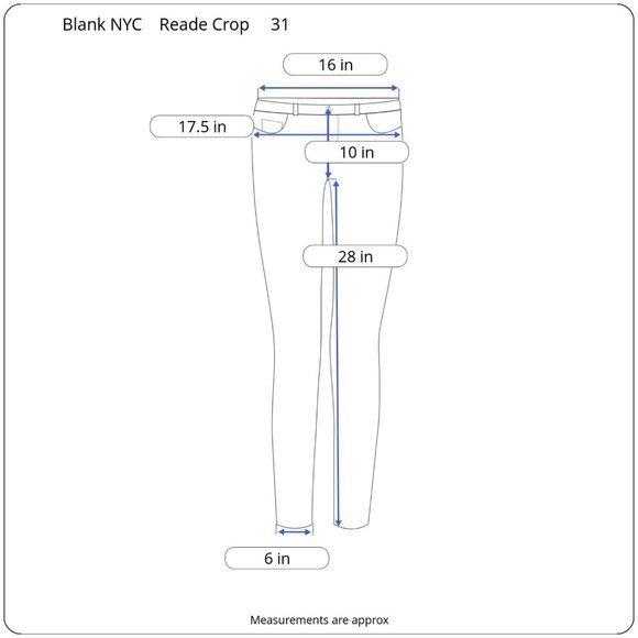 Blank NYC Womens Reade Crop Jeans In Skyscraper Crystal Stripe Stretch Size 31 - Picture 3 of 12